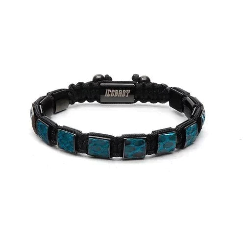 ICEBABY bracelet Python leather "turquoise python»